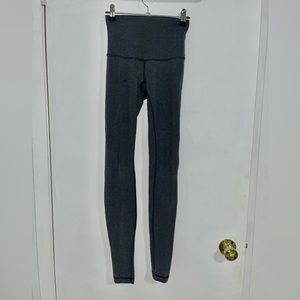 Lululemon grey cotton stretch leggings